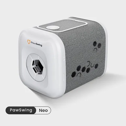 PawSwing Neo self-grooming cat house, manufacturer photograph
